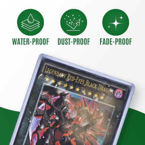 Top Loaders for Cards | 3x4 Inch Card Protectors for Collective Trading| Protective Sports Card Holder | Standard Size | Penny Soft Sleeves (100 Toploaders + 100 Penny Sleeves) in Kuwait