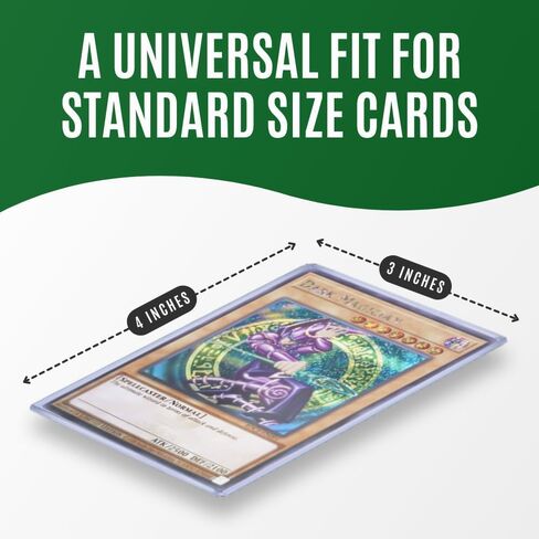 Top Loaders for Cards | 3x4 Inch Card Protectors for Collective Trading| Protective Sports Card Holder | Standard Size | Penny Soft Sleeves (100 Toploaders + 100 Penny Sleeves) in Kuwait