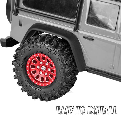 RC 1.3 بوصة العجلات إطارات/حافات العجلات لمدة 1/24 1/18 SCX24 TRX4M RC CRAWLER ، إطارات الألومنيوم 1.3 ، أصفر (4 مساءً) in Kuwait