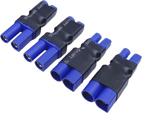 2Pairs EC3 to EC5 Male Female Connector Adapter for RC Lipo Battery Connectors in Saudi Arabia