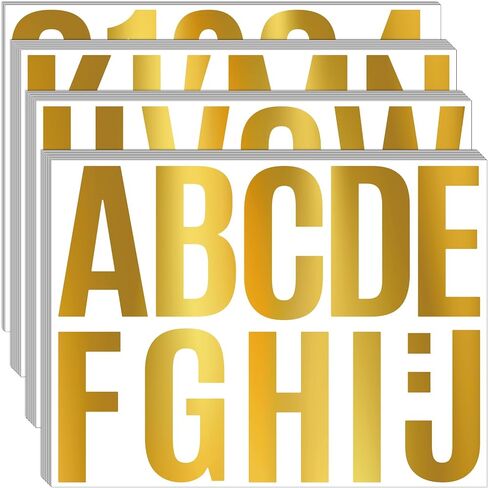 Bemeol 30 Sheets Large Letter Sickers 3 inch Vinyl Letter Alphabet Number Stickers for Bulletin Board Classroom Mailbox Window Door Home Decor(Black) in Saudi Arabia