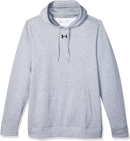 سترة UA Hustle Fleece Hoodie للرجال من Under Armour LGT باللون الأحمر in Saudi Arabia
