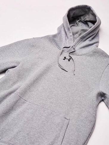 سترة UA Hustle Fleece Hoodie للرجال من Under Armour LGT باللون الأحمر in Saudi Arabia