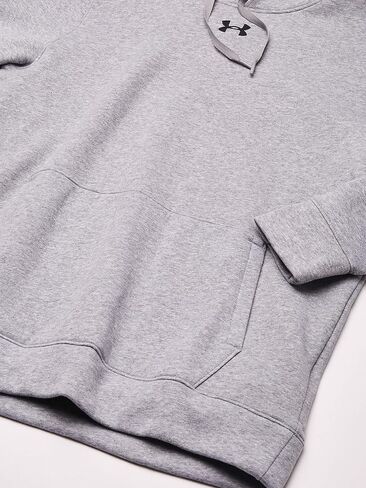سترة UA Hustle Fleece Hoodie للرجال من Under Armour LGT باللون الأحمر in Saudi Arabia