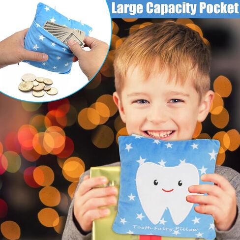Tooth Fairy Pillow with Pocket |Tooth Fairy Gifts|Tooth Fairy Tooth Holder|Tooth Fairy Bag in Saudi Arabia