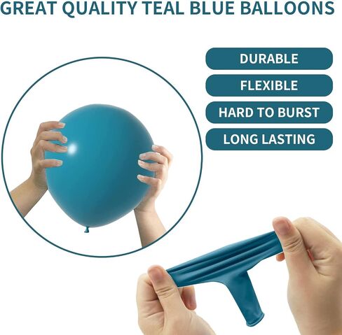 البالونات الأزرق الأزرق البالون الأزرق اللاتكس البالون 5 10 12 18inch أحجام مختلفة 103pcs البالونات الزرقاء الزرقاء القوس طقم الأطفال in Kuwait