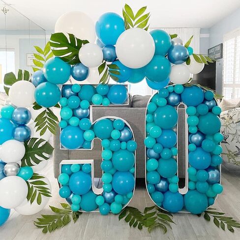 البالونات الأزرق الأزرق البالون الأزرق اللاتكس البالون 5 10 12 18inch أحجام مختلفة 103pcs البالونات الزرقاء الزرقاء القوس طقم الأطفال in Kuwait