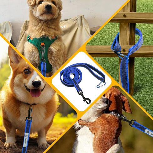 DKMambo 6FT Dog Leash with Anti-Slip Handle， 5/8 inch 3/4 Inch 1 Inch Wide Dog Training Leash for Small Medium and Large Dogs in Saudi Arabia