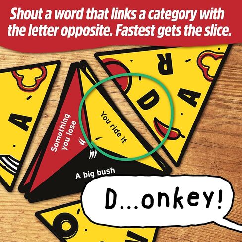 البطاطا الكبيرة P للبيتزا | لعبة السفر رائعة للبالغين والأطفال | مثالي لقضاء العطلات والتخييم | لعبة البطاقات الصديقة المدمجة والسفر in Kuwait