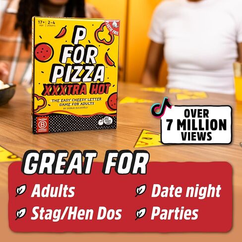 البطاطا الكبيرة P للبيتزا | لعبة السفر رائعة للبالغين والأطفال | مثالي لقضاء العطلات والتخييم | لعبة البطاقات الصديقة المدمجة والسفر in Kuwait