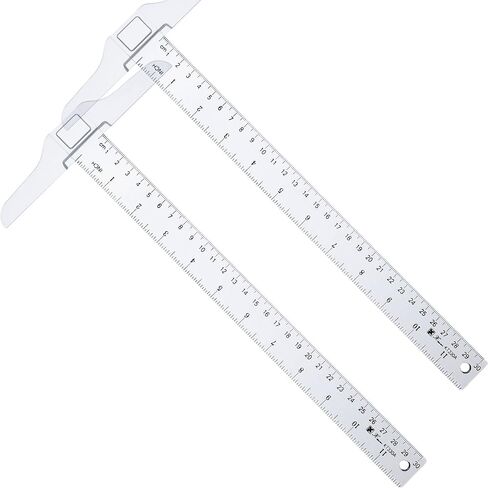 Pangda 12 Inch/ 30 cm Junior T-Square Plastic Transparent T-Ruler for Drafting and General Layout Work (1) in Saudi Arabia