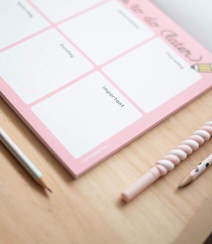 To Do List Notepad Pusheen Calendar A4 | Daily, Weekly Planner | ADHD Planner Pad | 54 Tear-Off Sheets 90 gsm | Pusheen Stationery | Improve Productivity | Task Planner in Saudi Arabia