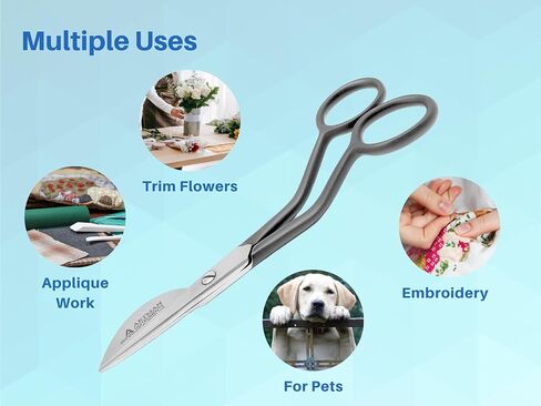 ARTMAN INSTRUMENTS Applique Pelican Duckbill Blade - Double Bent Curved Offset Handle Scissors for Embroidery, Fabric, Arts & Craft by Artman Instruments (6 Inch) in Saudi Arabia