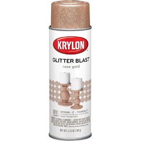 Krylon Blast Glitter Spray Craft Projects Aerosol Paint, 5.75 Ounce (Pack of 1), Rose Gold