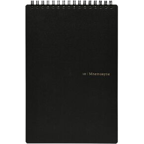 Maruman MNEMOSYNE Notebook 9.06 x 5.83 Inches (Vertical A5), 5mm-squared, Double-sided, 70 Sheets (N165)