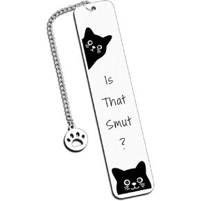 Smutty Book Lovers Gifts, Cat Gifts for Women Valentines Day, Smut Bookmark, is That Smut Bookmark, Bookish Gifts, Cat Lover Gifts for Women Men, Cute Cat Bookmarks for Book Lovers, Cat Themed Gifts