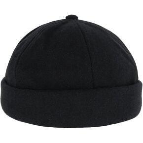 Men's Rolled Cuff Fisherman Wool Winter Cap