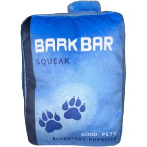 Bark Bar Squeak - Extra Soft Plush Squeaky Dog Toy - Interactive Chew Toy for Small, Medium & Large Dogs - Puppy Toy for Fetch Teething & Play - Cute Plushie for Puppies - Walktime Breeze (Yellow)
