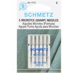 Schmetz Microtex Sharp Machine Sewing Needles Package of 5