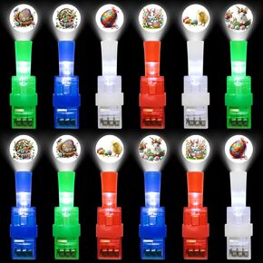 36PCS Easter LED Light Up Finger Lights for Kids Finger Lights Toys in The Dark Toy Favors Bulk for Easter Prizes Party Supplies Gifts