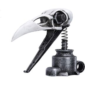 Skull Raven Bobblehead Dashboard Bird Bobble Head Figures for Car Decoration