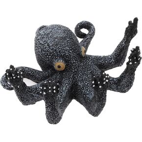 Blue Resin Octopus Aquarium Ornament, Funny Fish Tank Decoration