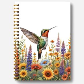 Bird Notebook Journal, Floral Notebook Journal, Bird Gifts for Bird Lovers Women, Bird Lovers Gifts, Journal Notebooks for Note Taking, Spiral Notebook 5.5x8.3 Inch