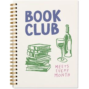 Book Club Journal Notebook, Book Club Gifts for Women, Cute Book Club Gifts, Journal Motivational Gifts for Teacher Book Club Librarian Bookish 5.5x8.3