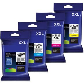 LC3029XXL Ink Compatible Ink Cartridge Replacement for Brother LC3029 Ink Cartridges for MFC-J5830DW J5930DW MFC-J6935DW MFC-J6535DWXL J6535DW,4 Pack