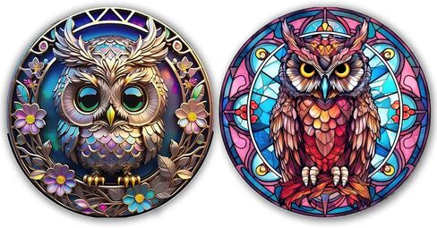 OFRKE 2-Piece Diamond Painting Kits for Adults，5D DIY Full Drill Round Art Gems Colorful Butterfly Diamond Art Perfect for Home Wall Deco Diamond 12"x12" in Saudi Arabia