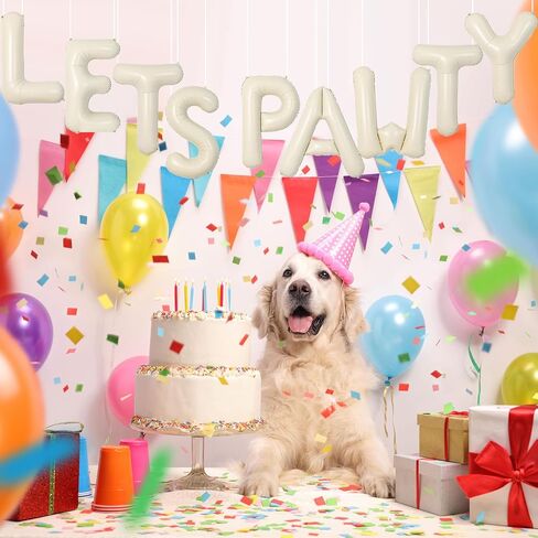 يدع البالونات الباوتي لافتة 40 بوصة ، والبالونات عيد ميلاد بيج بيج بيج بيج ، للكلاب PAW PET FOIL SCENTIONS PARPONITION in Kuwait