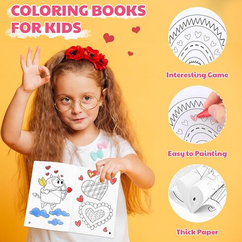 RELITHICK EASTER DEDITION 32 PCS BOOK & COTING CRAYON مجموعة للأطفال (64 قطعة) ، أنماط متعددة ، مصممة للأيدي الصغيرة ، مثالية للأنشطة في الفصل الدراسي in Kuwait