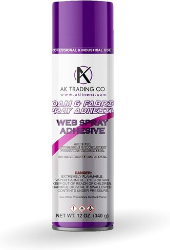 Professional Quality Multipurpose Spray Adhesive - Wide Spray Reach, Made in USA, Temporary and Permanent Bonding - 12oz Can in Kuwait