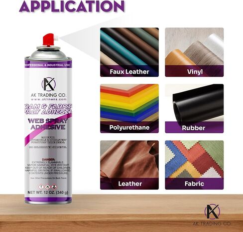 Professional Quality Multipurpose Spray Adhesive - Wide Spray Reach, Made in USA, Temporary and Permanent Bonding - 12oz Can in Kuwait