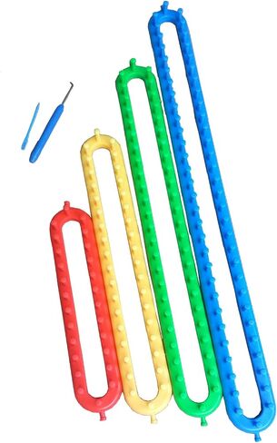 Wayion Knitting Loom Set with Hook Needle Kit Yarn Cord Knitter 4 Hat Looms Long Knitting Loom DIYfor Scarf Sweater Shawl Blankets in Saudi Arabia