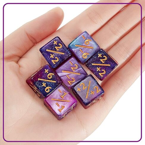 Sumind MTG DICE عدادات الرمز المميز متوافق مع Magic The Gathering Dice Glitter D6 متوافق مع MTG ، CCG ، ملحق ألعاب البطاقة in Kuwait