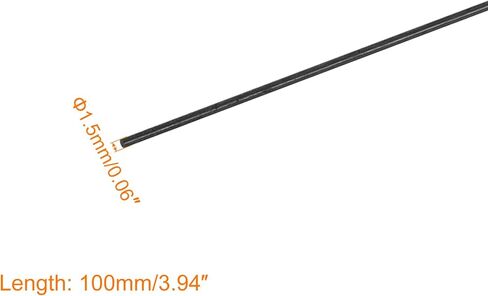 MECCANIXITY Carbon Fiber Rod, 5mm x 300mm Carbon Rod Bar for RC Plane DIY Craft Kite Wing Tube Quadcopter Arm Repair Pack of 6 in Saudi Arabia