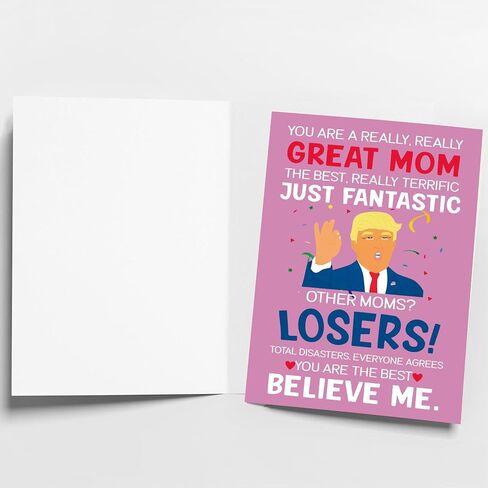 Funny Mother's Day Cards for Mom from Daughter & Son | Mom Card | Mother's Day | Present 7x5 inches in Kuwait