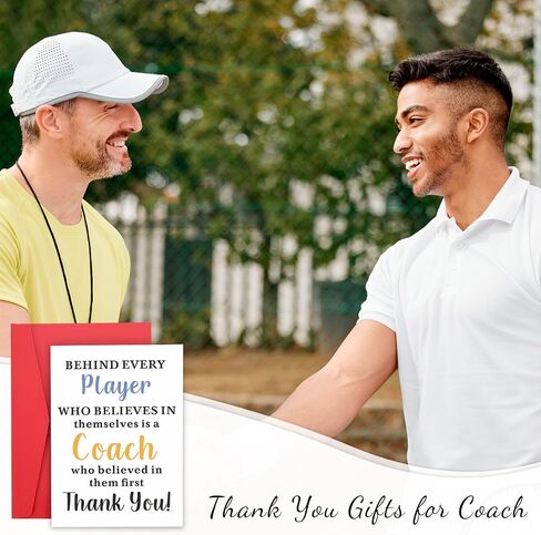 Coach Thank You Cards Coach Gifts for Men Women Soccer Coach Thank You Cards Bulk Baseball Coach Appreciation Gifts for Volleyball Football Coach Cheer Coach Christmas Stocking Stuffers Valentines in Kuwait
