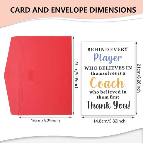 Coach Thank You Cards Coach Gifts for Men Women Soccer Coach Thank You Cards Bulk Baseball Coach Appreciation Gifts for Volleyball Football Coach Cheer Coach Christmas Stocking Stuffers Valentines in Kuwait
