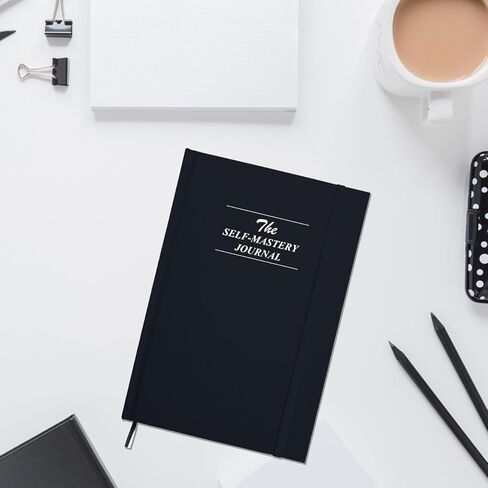 مجلة المدير الذاتي للرجال - 182 يومًا دفترًا يوميًا للانعكاس - مجلة الصحة العقلية ، المجلة القلق والموجهة للنساء والرجال ، سجل التأمل ومزاج ، رمادي in Kuwait