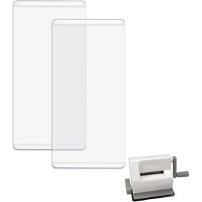 BAOFALI 2 Pcs/1 Pair Standard Cutting Pads for Die Cutting Machine；Clear Polycarbonate Plastic Cutting Plates,Cutting Pads Die Cutting Plates 8 3/4" x 6 1/8" x 1/8 "(22.5 x 15.5 x 0.3 cm)