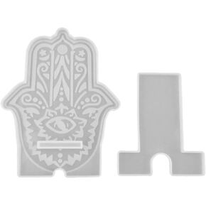 1SET Phone Stand Mould and Coast Mould epoxy Resin Mould Silicone Mould for DIY HOLDER SELPHING