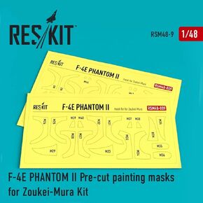 RSM48-0009 1/48 F-4 (E) أقنعة الطلاء Phantom II Pre-Cut for Zoukei-Mura
