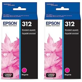 EPSON 312 Claria Photo HD Ink Standard Capacity Magenta Cartridge (T312320-S) Works with Expression Photo XP-8500, XP-8600, XP-8700, XP-15000