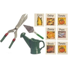 Classics Dollhouse Miniature Garden مع حزم البذور #IM69020