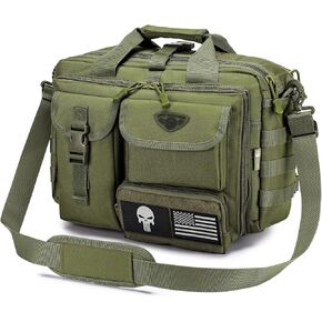 Stypos Tactical Messenger Bag, 14 Inch Tactical Briefcase for Man Military Laptop Bag Messenger Shoulder Bag, Includes a Flag