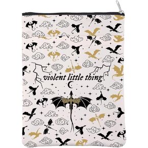 Wing Merchandise Book Sleeve Dragon Rider Gift Basgiath War College Gift Riorson Gift Violent Little Thing Book Cover (VioLittleThingBS)