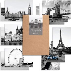Monolike Art Gogh & Monet Single cards - mix 24 pack, Famous painting and Famous 24 Monet + Gogh Single cards