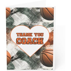 J&J'S TOYSCAPE Basketball Thank You Coach Card (Colorful)